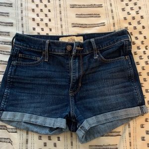 Hollister High Rise Denim Shorts